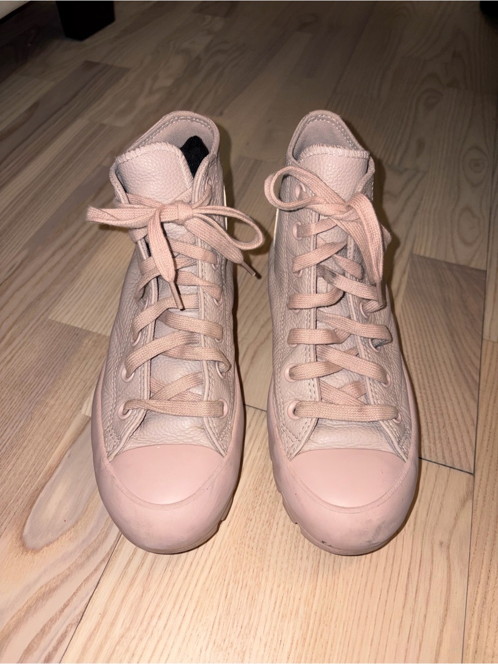 Women’s High-Top Sneakers in Blush Pink